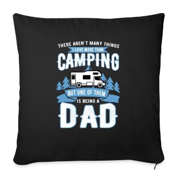 camper - Sofa pillowcase 17,3'' x 17,3'' (45 x 45 cm) - black - Front