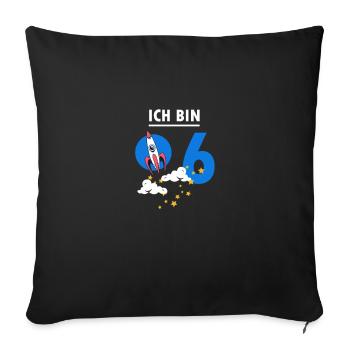 Ich bin 6 - Sofakissenbezug 45 x 45 cm - Schwarz - Vorne
