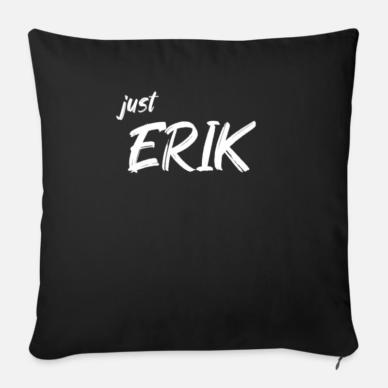 Erik - Sofakissenbezug 45 x 45 cm - Schwarz