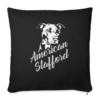American Stafford - Sofa pillowcase 17,3'' x 17,3'' (45 x 45 cm) - black - Front
