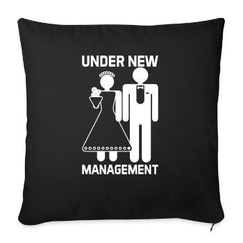EVJF - Housse de coussin décorative 45 x 45 cm - noir - Devant