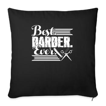 Friseur Bester Friseur aller Zeiten - Sofakissenbezug 45 x 45 cm - Schwarz - Vorne
