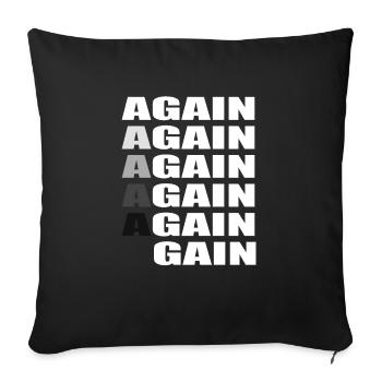 Gym Motivation Inspiration Fit Woman - Housse de coussin décorative 45 x 45 cm - noir - Devant