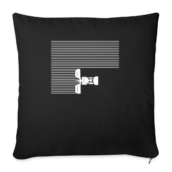 Ackerbauer Design für einen Landwirt - Sofakissenbezug 45 x 45 cm - Schwarz - Vorne