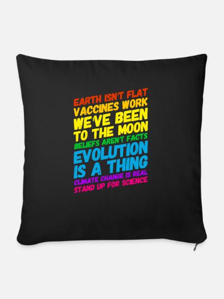 Wissenschaft 2020 Science Statement - Sofakissenbezug 45 x 45 cm - Schwarz