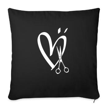 Royal Craft Hairdressers Hairdressers - Sofa pillowcase 17,3'' x 17,3'' (45 x 45 cm) - black - Front