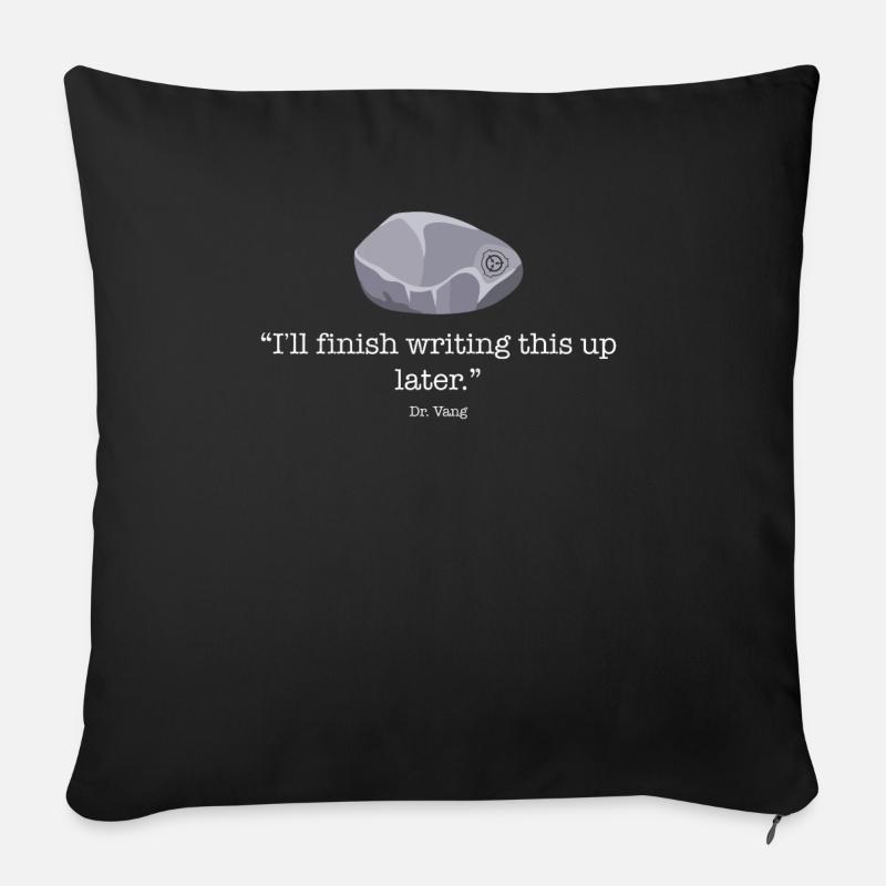 Procrastinationscp - secure contain protect scp - Sofa pillowcase 17,3'' x 17,3'' (45 x 45 cm) - black