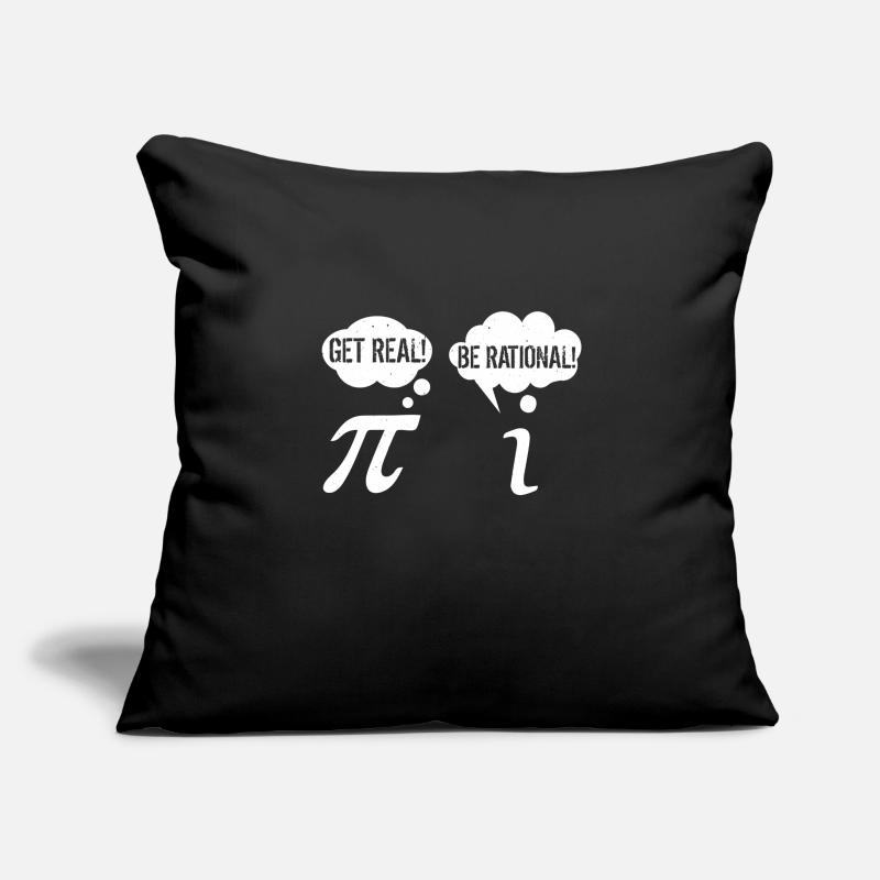 Math Nerd Pi Be Real Get Rational Housse de coussin décorative 45 x 45 cm