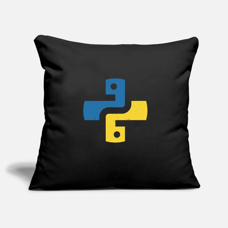 Langage de programmation Python Housse de coussin décorative 45 x 45 cm