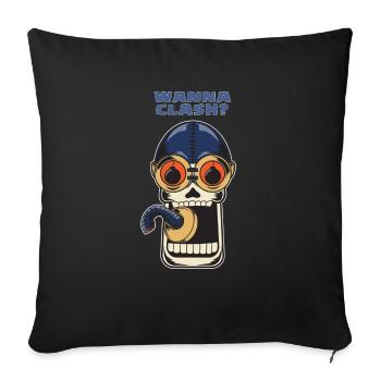 Wanna Clash Arena Royale Clans - Sofa pillowcase 17,3'' x 17,3'' (45 x 45 cm) - black - Front