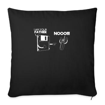 Ich bin dein Vater - Computer Nerd Geschenkidee - Sofakissenbezug 45 x 45 cm - Schwarz - Vorne