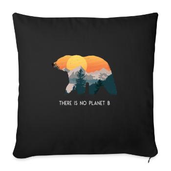 Grève climatique Démo sur le changement climatique Climat - Housse de coussin décorative 45 x 45 cm - noir - Devant