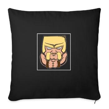 Wanna Clash Arena Royale Clans - Sofa pillowcase 17,3'' x 17,3'' (45 x 45 cm) - black - Front