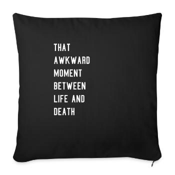 drôle Meme Statement Tshirt Motif Idée cadeau - Housse de coussin décorative 45 x 45 cm - noir - Devant