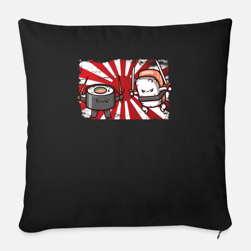 Japan - Sofakissenbezug 45 x 45 cm - Schwarz