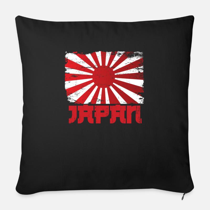 Japan - Sofakissenbezug 45 x 45 cm - Schwarz