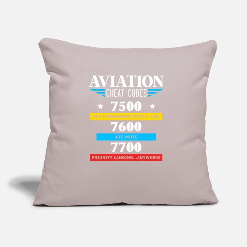 Aviation Cheat Codes Geschenk, Aviation Geschenk, Sofakissenbezug 45 x 45 cm