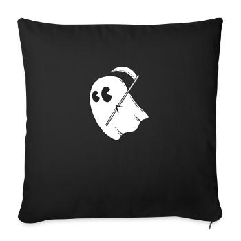 Halloween ghost ghost - Sofa pillowcase 17,3'' x 17,3'' (45 x 45 cm) - black - Front