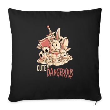 Horror Effrayant Peur Bloody Zombie Horror Un - Housse de coussin décorative 45 x 45 cm - noir - Devant
