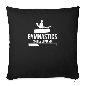 Techniques de gymnastique Chargement Gymnastique Gymnastique - Housse de coussin décorative 45 x 45 cm - noir - Devant