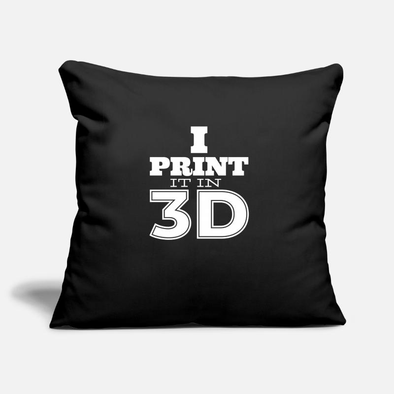 Impression 3D Imprimante 3D Impression d'impression 3D dans 3D Maker Housse de coussin décorative 45 x 45 cm