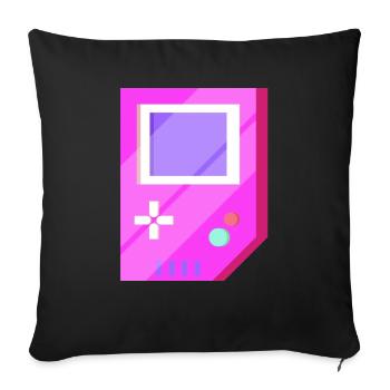 Retro Video Games Vintage Gift - Sofa pillowcase 17,3'' x 17,3'' (45 x 45 cm) - black - Front