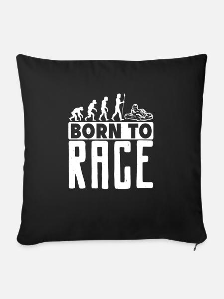 Go Kart Racer Build For Speed King Of Racetrack - Sofakissenbezug 45 x 45 cm - Schwarz