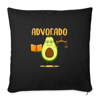 Advocado - Sofakissenbezug 45 x 45 cm - Schwarz - Vorne