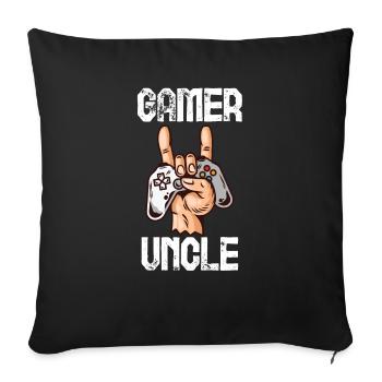 uncle - Sofa pillowcase 17,3'' x 17,3'' (45 x 45 cm) - black - Front