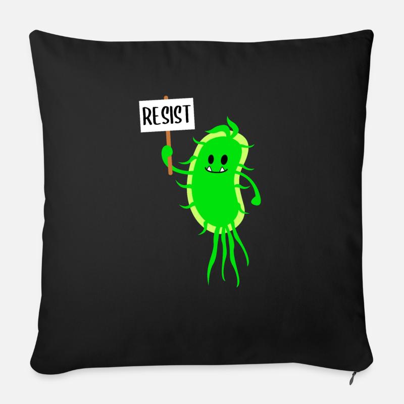 Microbiology Virus Gene Biology Teacher - Sofakissenbezug 45 x 45 cm - Schwarz