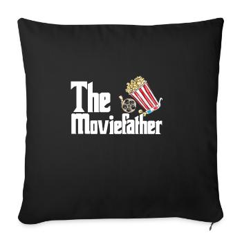 Film - Housse de coussin décorative 45 x 45 cm - noir - Devant
