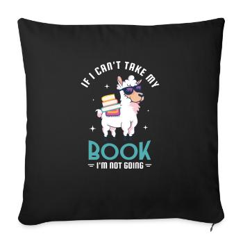 Reader Design for a Reading Fan - Sofa pillowcase 17,3'' x 17,3'' (45 x 45 cm) - black - Front