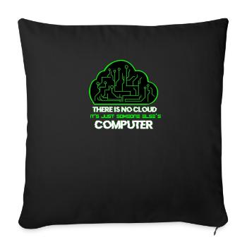Cloud administrator system administrator gift - Sofa pillowcase 17,3'' x 17,3'' (45 x 45 cm) - black - Front