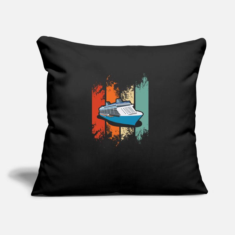 Bateau de croisière Housse de coussin décorative 45 x 45 cm