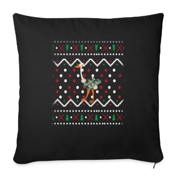 Ugly Christmas - Sofa pillowcase 17,3'' x 17,3'' (45 x 45 cm) - black - Front