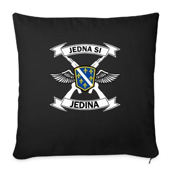 jedna jedina2 - Housse de coussin décorative 45 x 45 cm - noir - Devant