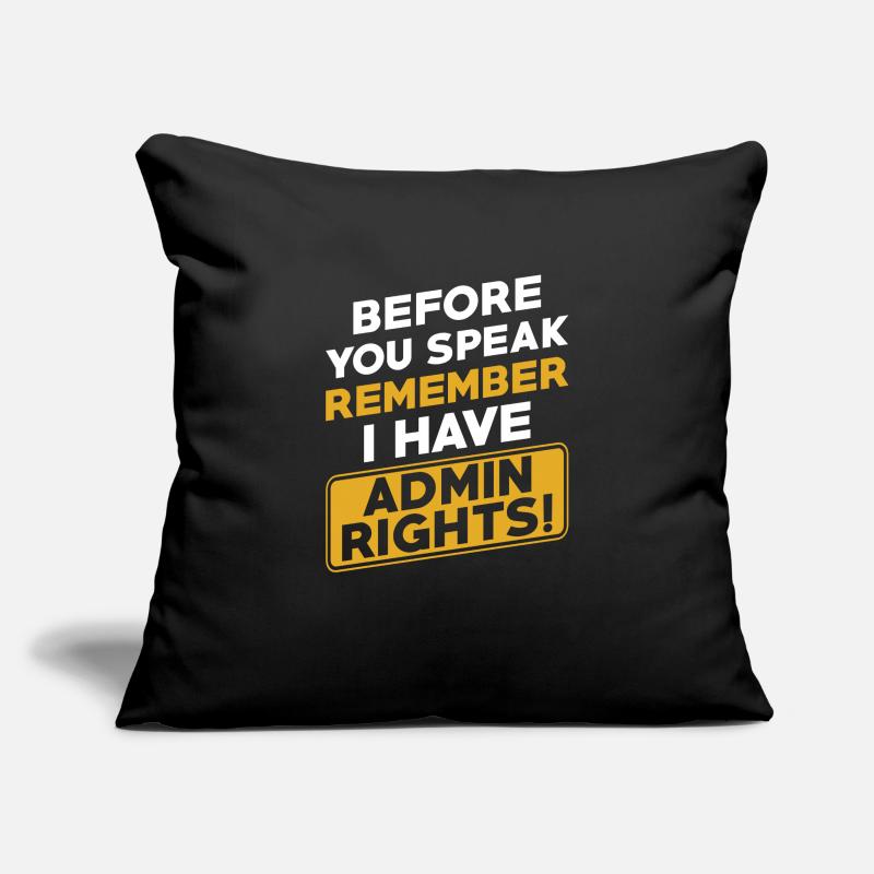 Administrator Computer Scientist Programmer Admin Sofa pillowcase 17,3'' x 17,3'' (45 x 45 cm)