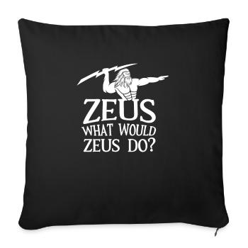Que ferait Zeus - Housse de coussin décorative 45 x 45 cm - noir - Devant