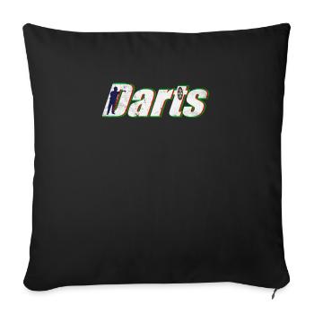 Fléchettes cadeaux amusants - Housse de coussin décorative 45 x 45 cm - noir - Devant