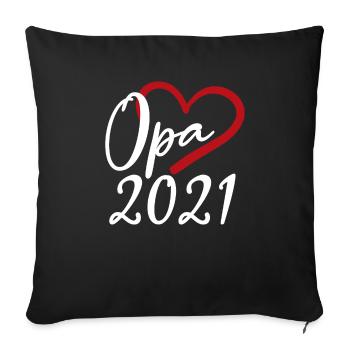 Opa 2021 - Sofakissenbezug 45 x 45 cm - Schwarz - Vorne