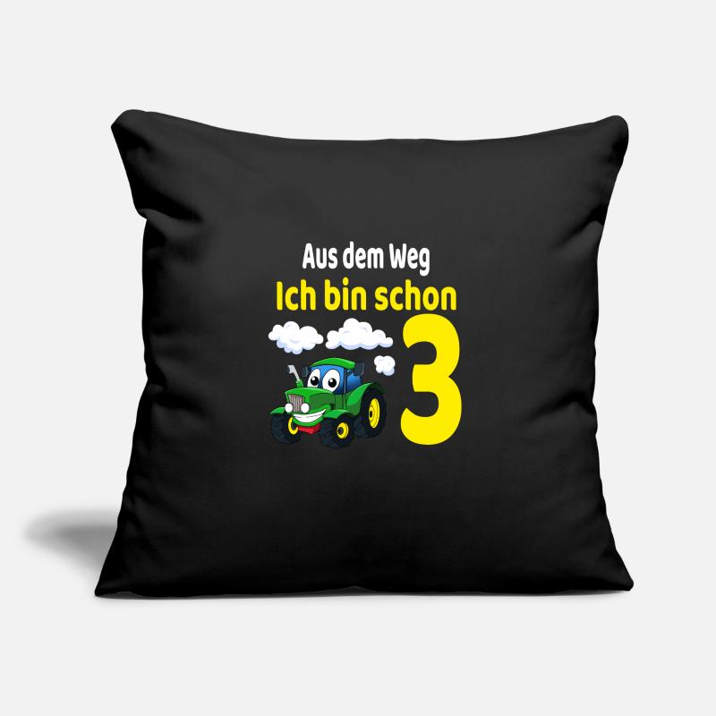 3. Geburtstag Junge Traktor Ich bin 3 Sofakissenbezug 45 x 45 cm