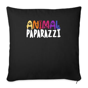 Wildlife photographer photographer photography - Sofa pillowcase 17,3'' x 17,3'' (45 x 45 cm) - black - Front