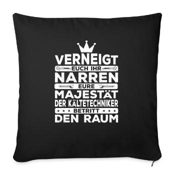 Kältetechniker Klimatechniker Kälteanlagenbauer - Sofakissenbezug 45 x 45 cm - Schwarz - Vorne