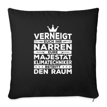 Kältetechniker Klimatechniker Kälteanlagenbauer - Sofakissenbezug 45 x 45 cm - Schwarz - Vorne