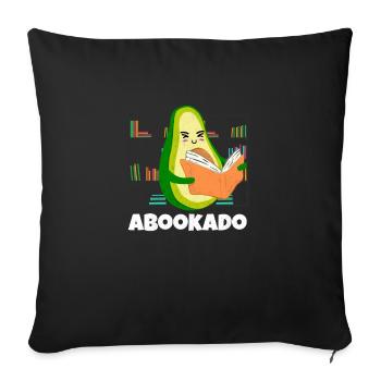 Lecture Avocat Book School Librarian Bookworm - Housse de coussin décorative 45 x 45 cm - noir - Devant
