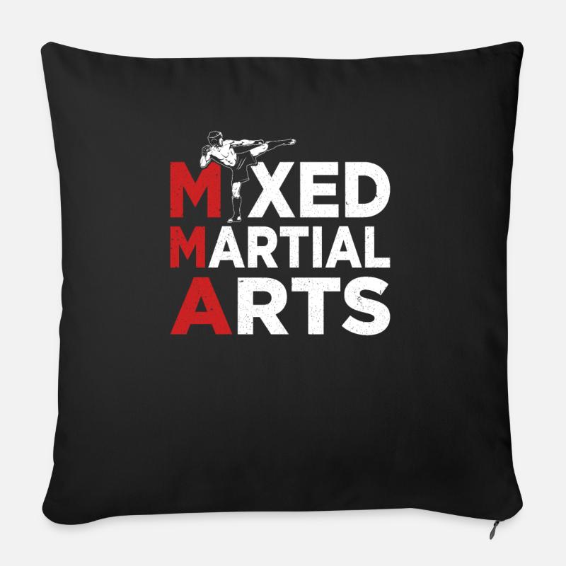 Mixed Martial Arts - Sofakissenbezug 45 x 45 cm - Schwarz