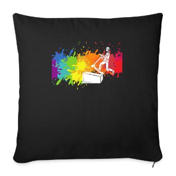 Freestyle Scoot 2 Street Skatepark - Sofa pillowcase 17,3'' x 17,3'' (45 x 45 cm) - black - Front