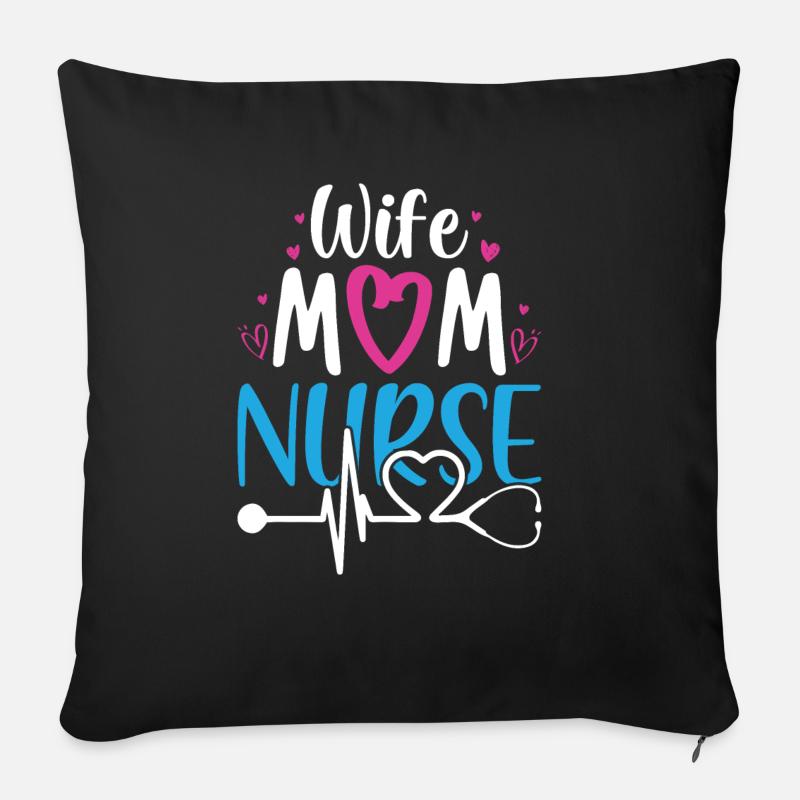 Nurse - Sofakissenbezug 45 x 45 cm - Schwarz
