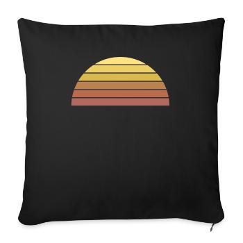 Sun Vintage - Sofa pillowcase 17,3'' x 17,3'' (45 x 45 cm) - black - Front
