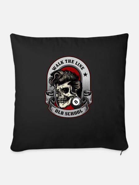 Rocker Rockmusiker Rock Geschenk - Sofakissenbezug 45 x 45 cm - Schwarz